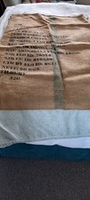 Coffee Sack in beige hessian used 