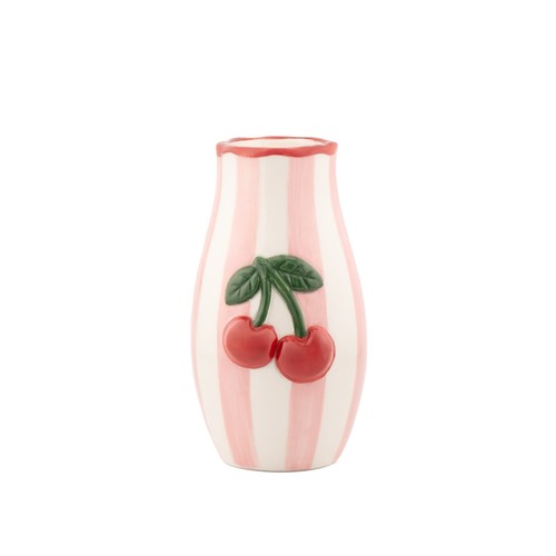 Hand painted cherry - cherry, vase