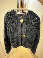 Zara Open Knit Navy Cardigan