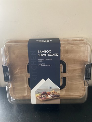 Bamboo cheese board set - board,