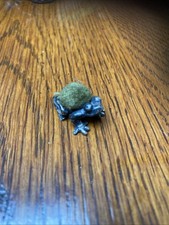 Vintage Silver Metal Tiny Frog