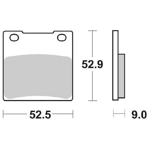 Front brake pads - 556hs, for