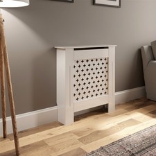 White Radiator Cover Grill