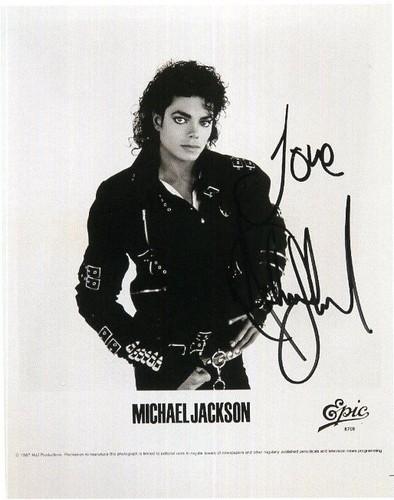 Michael jackson signed epic - michael,