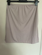 Beige Under Skirt Size 8 Marks and Spencer With Slit And Stretch 48cm length