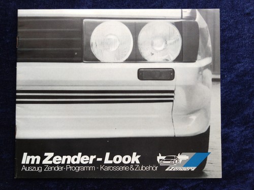 Zender brochure 1982 body