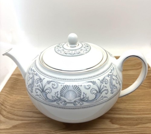 Wedgwood dolphins white teapot - wedgwood,