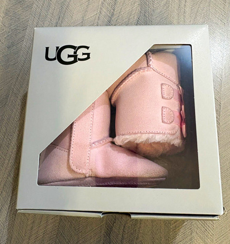 Ugg baby bow pink suede - baby,