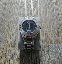 ellesse mens stainless steel analog watch - used condition - needs new battery