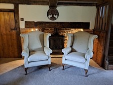 Pair Of Large Wingback