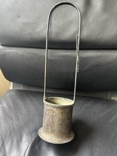 Antique Victorian Charcoal Hand Warmer – EPBM Britannia Metal – Rare Tall Handle