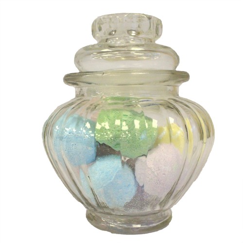 Glass candy jar with lid - jar,