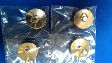 4 Oracstar Brass Gold Effect Metal Sink Basin Plug Hole Stopper