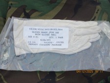 Nbc gloves inner - white, fabric