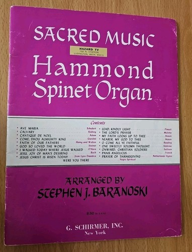 Sacred music for hammond - music,