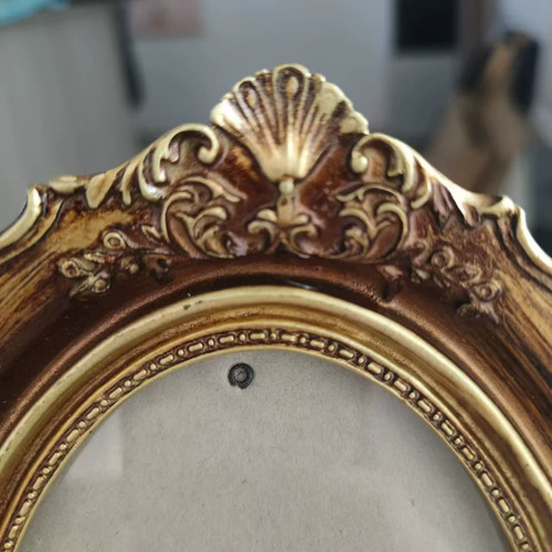 Vintage baroque oval photo - baroque,