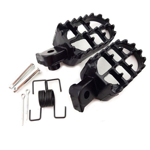 Aluminum motorcycle foot pegs - aluminum,
