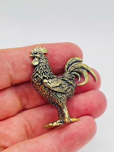 Solid brass cockerel - solid, rooster