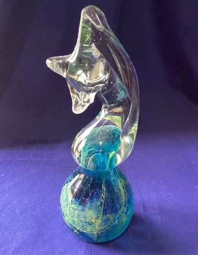 Mdina glass seahorse - glass,