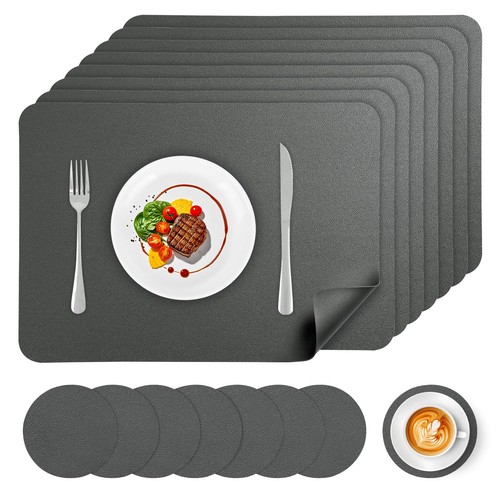 Aplker faux leather placemats - aplker,