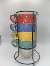 M&S Stacking Cups Pastel Polka