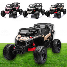 Kids Electric Ride On Car CAN-AM Mini UTV Buggy | 24V | 4WD | Leather | EVA + RC