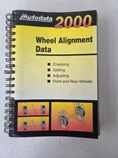 Autodata 2000 Wheel Alignment Data Book Covers Models from 1980's to 2000