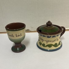 Motto Ware Mustard Pot And Egg