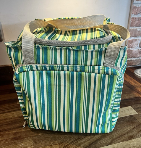 Striped insulated cool bag - cool,