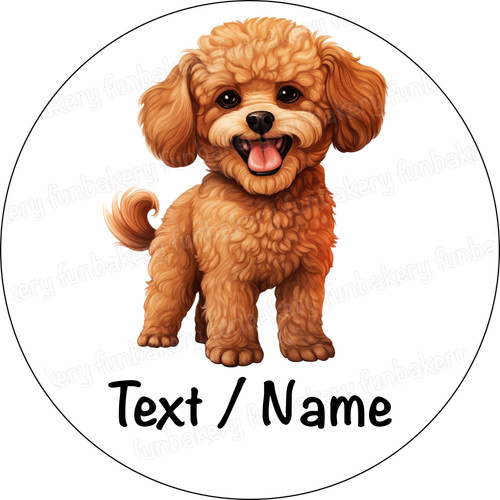 Poodle dog cake - dog,