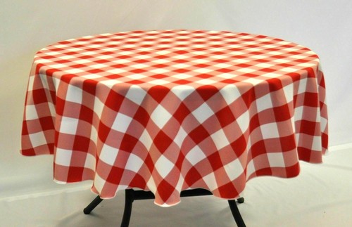 Small round gingham check - small,
