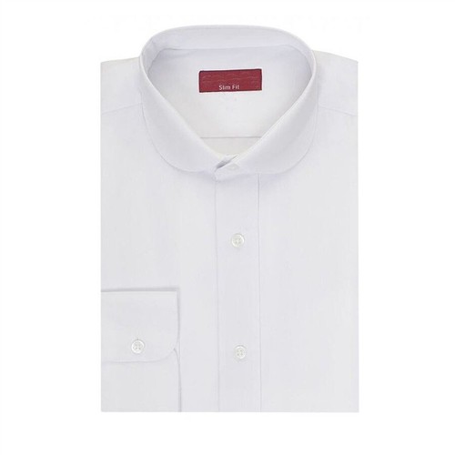 Mens slim white round penny - mens,