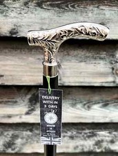 Derby Handle Elegant Sturdy Black Colour Foldable Wooden Walking Stick