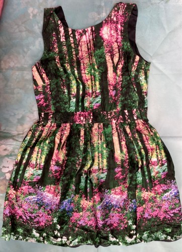 Ladies green floral dress - ladies,