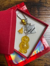 Christmas GOLD Glitter Jelly Baby Ket Charm Gift For Anyone Gift Boxed Or Bag