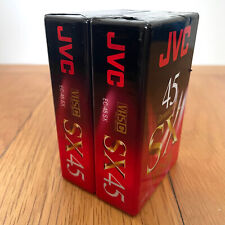 2 x JVC SX45 VHS-C Compact Camcorder Video Tape Cassettes NEW SEALED