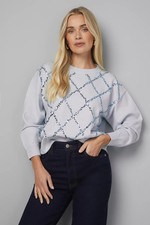 Wallis Pale Blue Jumper Womens
