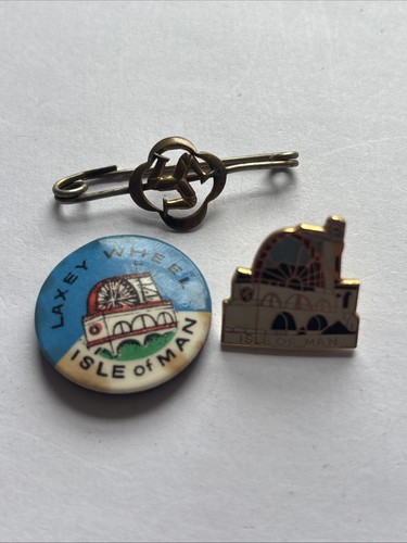 Three isle man badges - three,