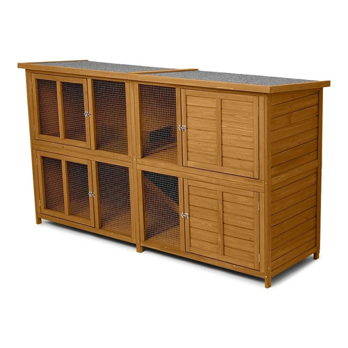 6ft wooden rabbit hutch - rabbit,