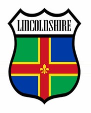 2 x Lincolnshire Static Cling Stickers for Inside Windows - Car Caravan Camper