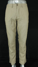 Maine mens 32W 30L Beige Linen cotton trousers (new no tags RP£33)