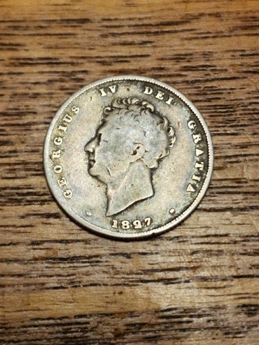 1827 king george - king, shilling