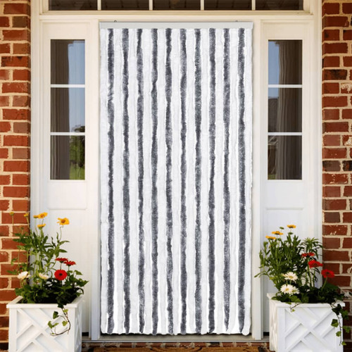 Chenille door fly curtain grey - fly,