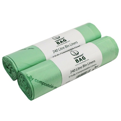 240l x10 compostable - compostable, wheelie