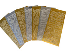 Christmas Peel Off Sticker Sheet For Card Making Scrapbooking Crafts
