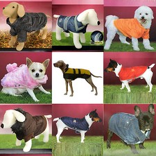 Warm Pet Dog Coat Fleece Jacket Jumper Sweater Hoodie Winter Protector Outfit
