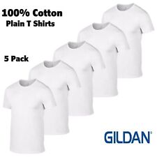 Gildan White TShirts Mens 5