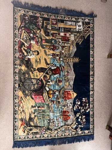 Large oriental pictorial - pictorial, rug