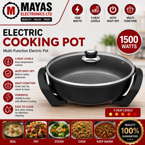 Electric frying pan non - 5.2l,