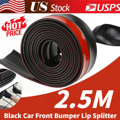 Black car front bumper - 2.5m,